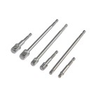 Набор адаптеров для торцевых головок ТУНДРА, под квадрат 1/4" 3/8" 1/2", 65 и 150 мм, 6 шт. 7443391 - фото 111125