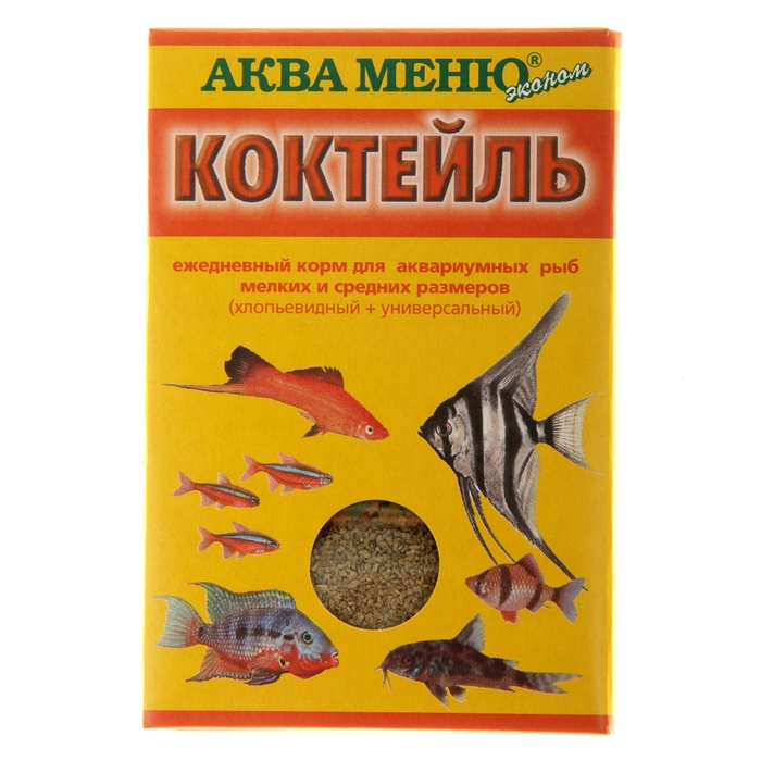 Корм для рыб "Аква Меню. Коктейль", 15 г (2 шт)
