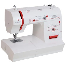 Швейная машина Comfort 2550, 35 операций, полуавтомат, бело-красная