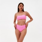 Топ купальный женский бандо MINAKU, цвет розовый размер 44 - фото 801523912