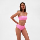 Топ купальный женский бандо MINAKU, цвет розовый размер 44 - фото 801523914