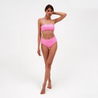 Топ купальный женский бандо MINAKU, цвет розовый размер 44 - фото 801523915