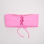 Топ купальный женский бандо MINAKU, цвет розовый размер 44 - фото 801523918