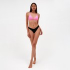 Топ купальный женский с треугольными чашечками MINAKU, цвет розовый размер 42 - фото 801524087