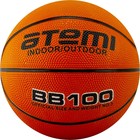 Мяч баскетбольный Atemi BB100, размер 3, резина, 8 панелей, окружность 56-58 см, клееный - фото 5239764