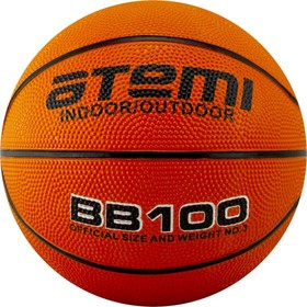 Мяч баскетбольный Atemi BB100, размер 3, резина, 8 панелей, окруж 56-58, клееный в Донецке