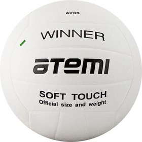 Мяч волейбольный Atemi WINNER, синтетическая кожа PU soft, 18 п, клееный, окруж 65-67 в Донецке