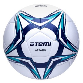 {{photo.Alt || photo.Description || 'Мяч футбольный Atemi ATTACK, PU+EVA, размер 5, без швов, окруж 68-71'}}