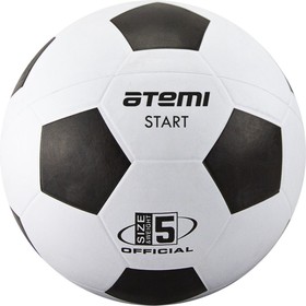 Мяч футбольный ATEMI START, резина, размер 5, 32 п, окруж 68-71