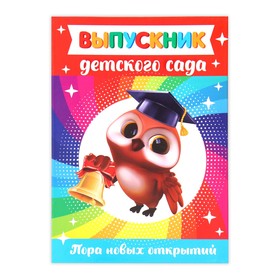Папка "Выпускник детского сада", совушка, с 2-мя файлами, 22*31 см в Донецке
