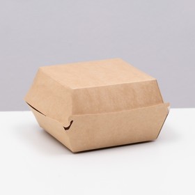 Box under Burger 11 x 11 x 8 cm, Kraft,
