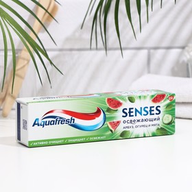 Зубная паста Аквафреш Senses, освежающий арбуз, 75 мл