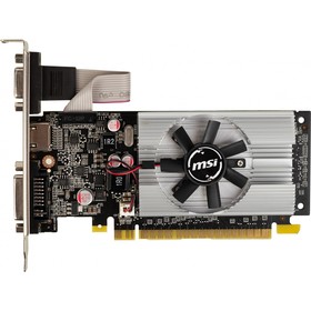 Видеокарта MSI PCI-E N210-1GD3/LP GeForce 210, 1 Гб, 64 Bit, DDR3, 460/800, DVI, HDMI , Ret   787738