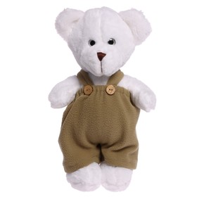 УЦЕНКА Мягкая игрушка «Медведица Сильва», во флисовом комбинезоне хаки, 33 см