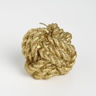 Свеча фигурная лакированная "Клубок", 5х5,5 см, золото - фото 801525773