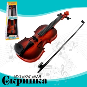 Игрушка музыкальная «Скрипка. Маэстро», звуковые эффекты, цвет тёмно-коричневый