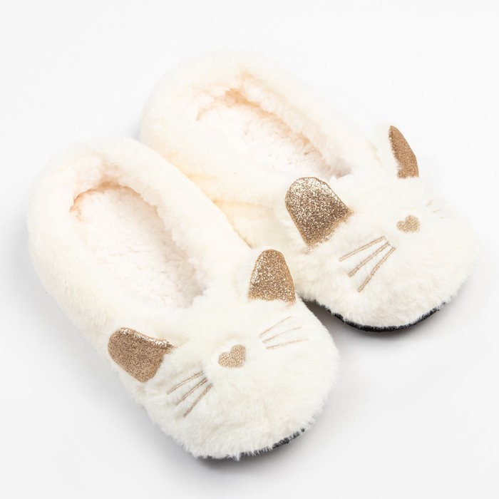 Носки-тапочки женские MINAKU «Зайка», цвет белый, размер 36-37 (23 см) - фото 35301