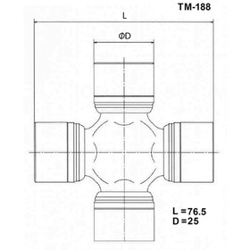 Крестовина карданного вала TOYO TM-188 7659958