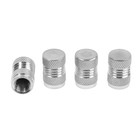 Колпачок на вентиль TORSO, хром, набор 4 шт 7439464 - фото 111294