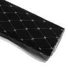 Обшивка салона авто 100×160×0,7 см, кожзам/поролон, ромб, белая строчка 7573517 Обшивка салона авто 100×160×0,7 см, кожзам/поролон, ромб, белая строчка 7573517