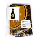 Шар фольгированный 32" «Бутылка. С Новым годом!», цвет чёрный 7643091