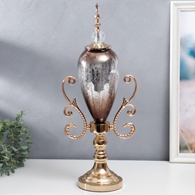 Сувенир интерьерный металл, стекло "Мозаика" золото 56,5х15х24 см в Донецке