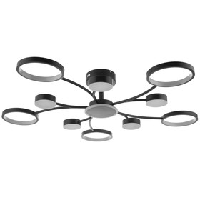 Люстра с ПДУ 2299/11BK LED 216Вт 3000-6000К черный 97х97х18 см