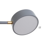 Люстра с ПДУ 2301/6GR LED 120Вт 3000-6000К серый 75х75х8 см - фото 801460989