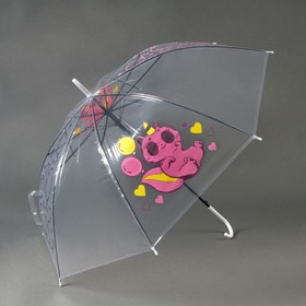 Зонт детский «Котик-единорожка» полуавтомат прозрачный d=90 см в Донецке