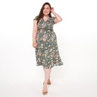 Платье женское, цвет зелёный, размер 56 - фото 5048455