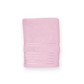 Полотенце, размер 50х90 см, цвет розовый