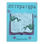 Тетрадь предметная Школа волшебства, 48 листов в линейку "Литература" со справочным материалом, блок 60 г/м2, тиснение фольгой 7801151 - фото 6963827