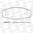 Колодки тормозные дисковые Avantech (противоскрипная пластина в компл.) AV727 7659400 - фото 111541