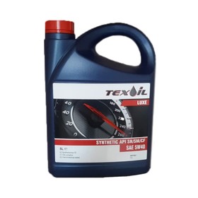 Масло моторное Texoil SAE 5W40 API SN/CF LUXE, синтетическое, 5 л 7896413