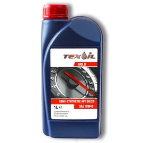 Масло моторное Texoil SAE 10W40 API SG/CD GOLD, полусинтетическое, 1 л 7896416