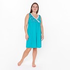 Ночная сорочка женская, цвет ментол, размер 52 - фото 5087354