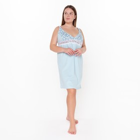 Ночная сорочка женская, цвет светло-голубой, размер 48