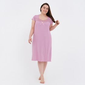 Ночная сорочка женская, цвет розовый, размер 60
