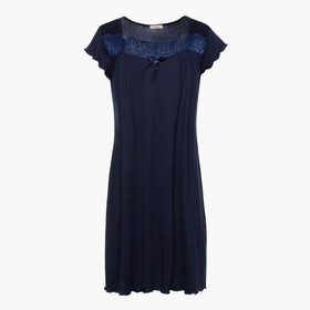 Ночная сорочка женская, цвет темно-синий, размер 58