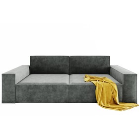 Прямой диван «Хилтон 1», механизм еврокнижка, велюр, цвет селфи 07