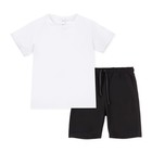 Комплект для мальчика: футболка, шорты и мешок, рост 122 см - фото 5857227