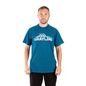Футболка GRAYLING Logo, хлопок, синий, р-р L