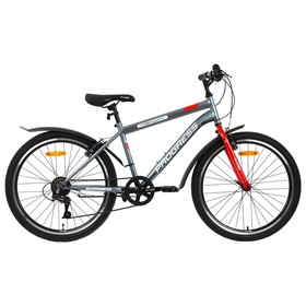 Велосипед 24" Progress Highway RUS, цвет графит/красный, размер 15"