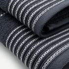 Полотенце махровое 70х130 Скиф,цвет графит, 450г/м хл 100% - фото 801628604