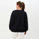 Свитшот женский MINAKU: Casual Collection цвет черный, размер 50-52 - фото 36656