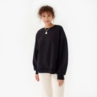 Свитшот женский MINAKU: Casual Collection цвет черный, размер 42-44 - фото 36658