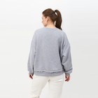 Свитшот женский MINAKU: Casual Collection цвет светло-серый меланж, размер 50-52 - фото 36684