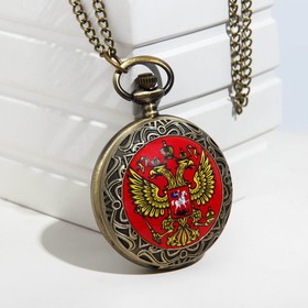 Часы карманные ′Двуглавый орел′, кварцевые, d циферблата-4 см, 5 х 4.5 см в Донецке