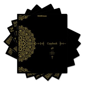 Тетрадь ученическая 48 листов в клетку ErichKrause Ornament, индивидуальный дизайн, обложка картон, с тиснением
