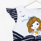 Платье для девочки, цвет темно-синий, рост 110 см - фото 801587092